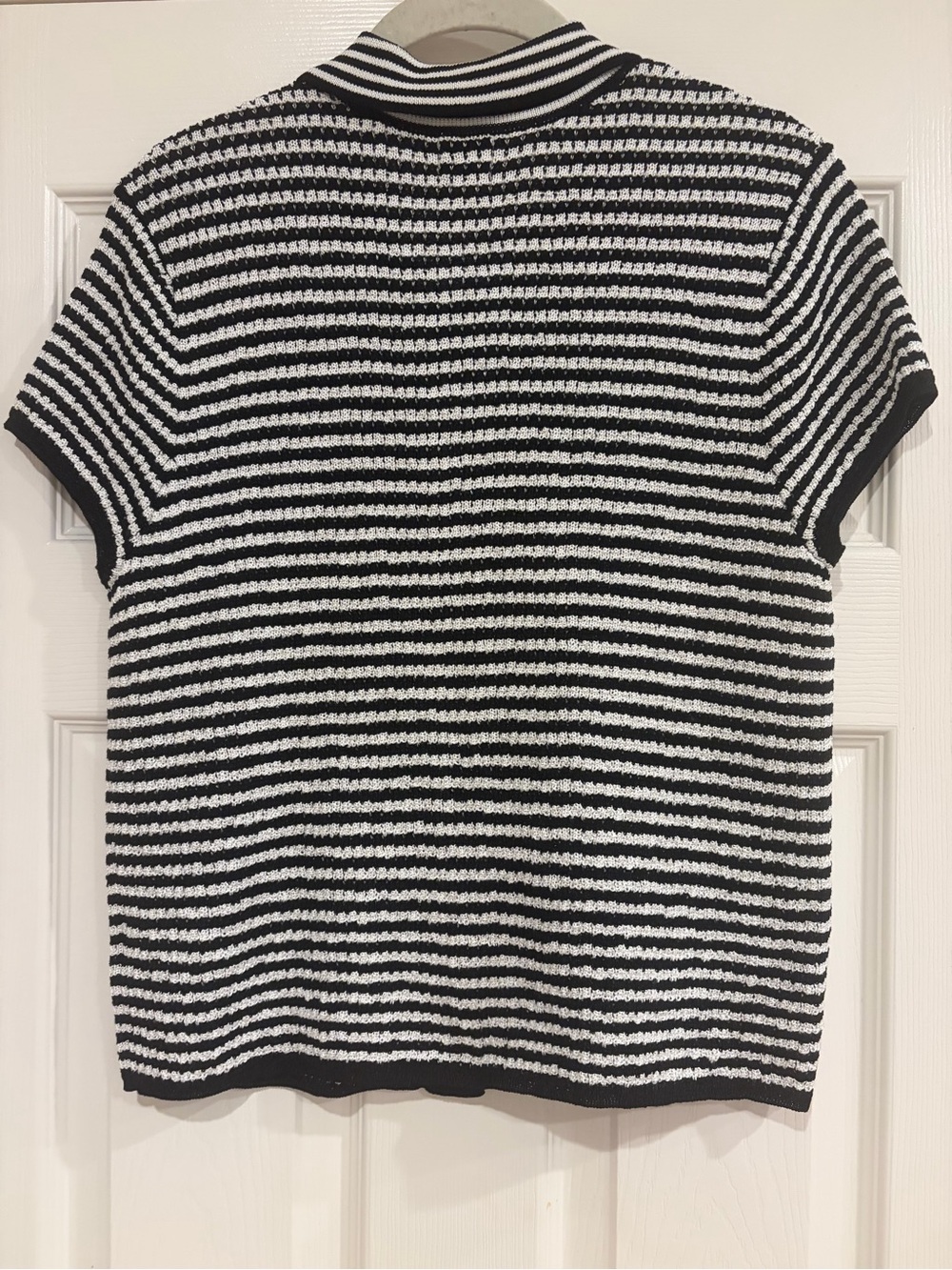 NWT A New Day Black Striped Button-Down Top - Picture 5 of 5